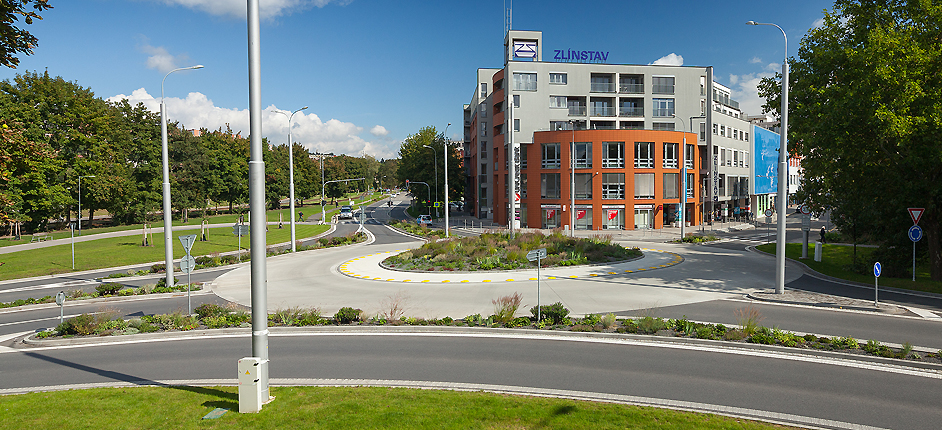 Kruhová křižovatka, Zlín